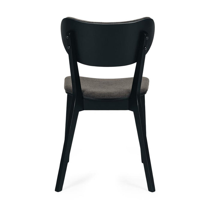 Furniture By Design Zurich Chair (Black Oak) Dark Grey PLQINZURB