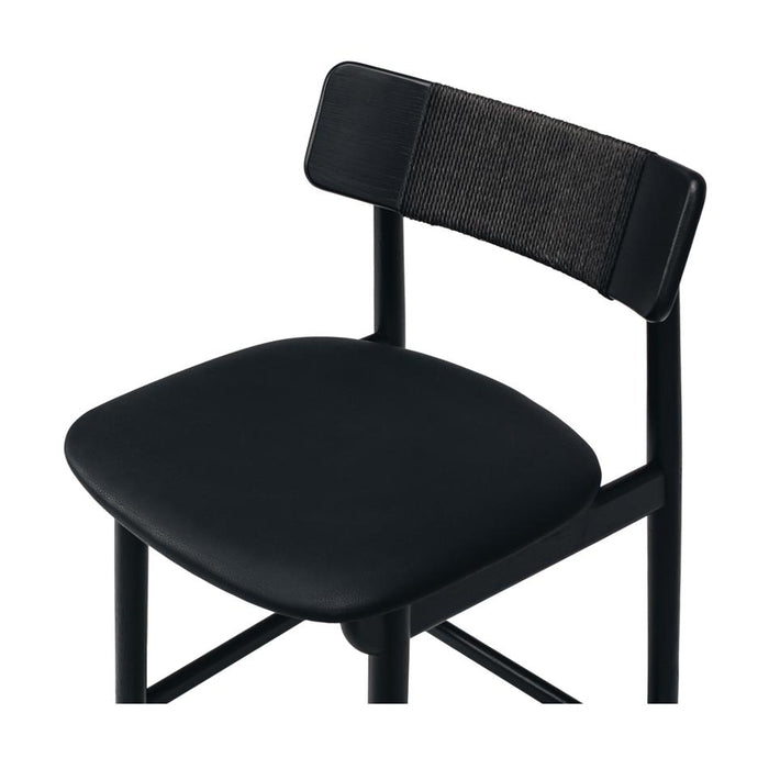 Furniture By Design Niles Highback Barstool (Black Oak) PU SHBSHCBPU