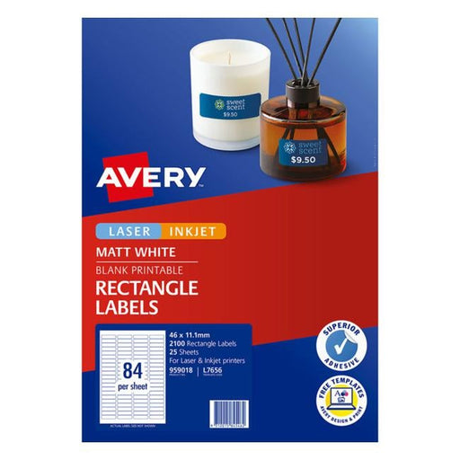 Avery Label L7656 46mm Slide 25 Sheets-Officecentre