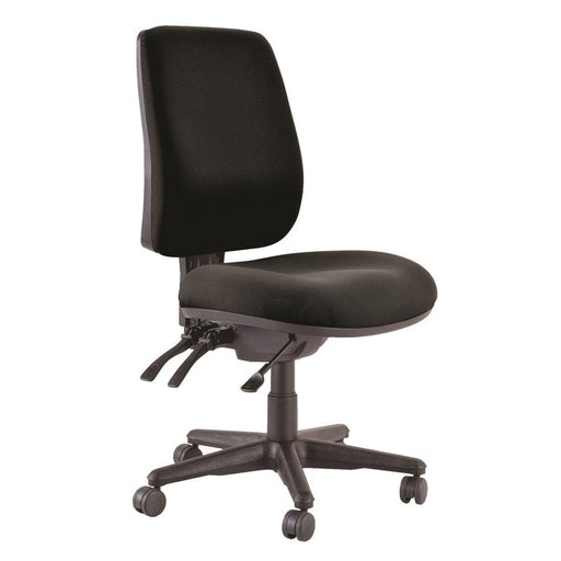 Buro Roma 3 Lever High Back Chair Black-Officecentre