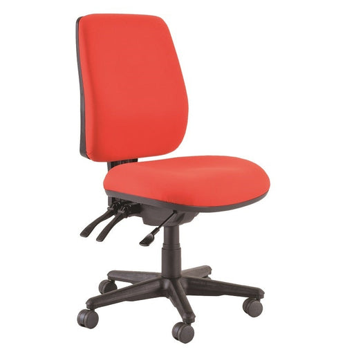 Buro Roma 3 Lever High Back Chair Red-Officecentre