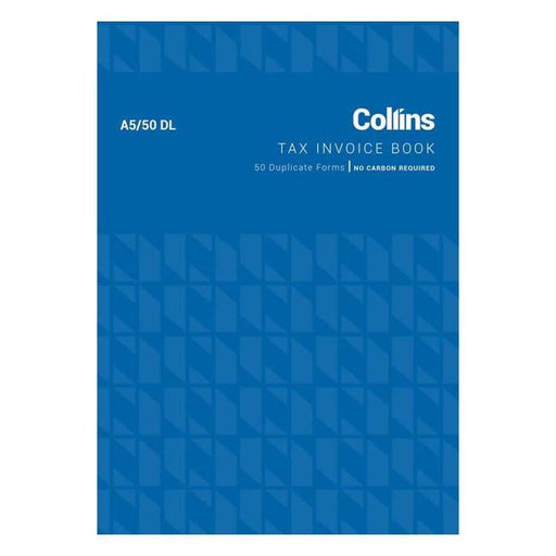 Collins Tax Invoice A5/50dl No Carbon Required-Officecentre