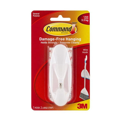 Command Hook 17069 Large White Wire-Officecentre