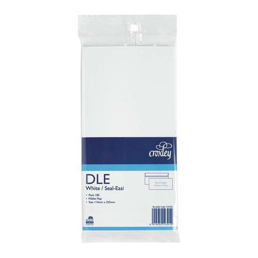 Croxley Envelope DLE Seal Easi 100 Pack-Officecentre