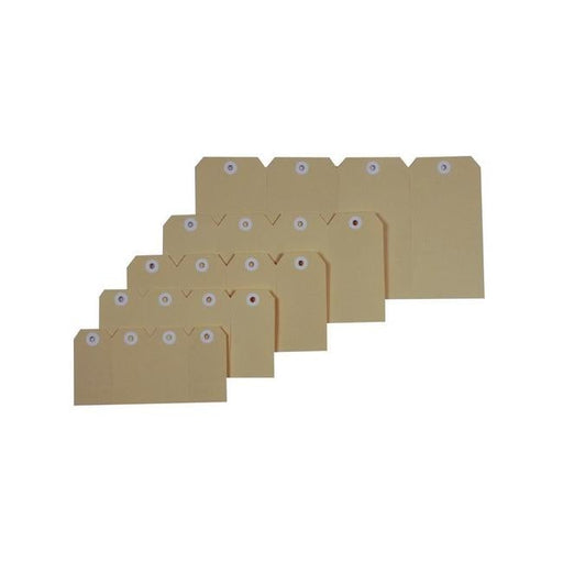 Esselte shipping tags no.6 67x134mm buff-Officecentre