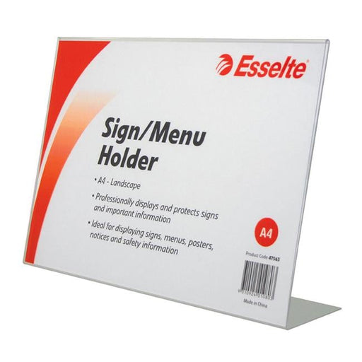 Esselte sign/menu holder slanted l/s a4-Officecentre