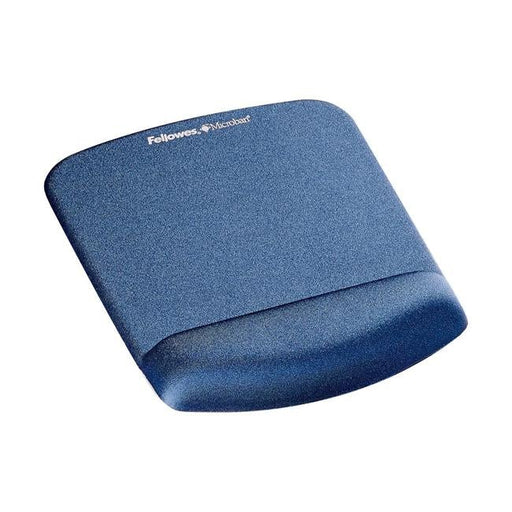 Fellowes PlushTouch Wrist Rest Mouse Pad Blue-Officecentre
