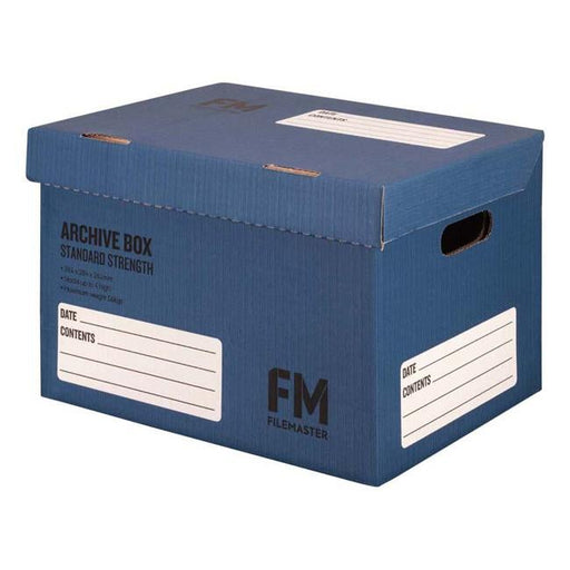 FM Box Archive Blue Standard Strength 384x284x262mm Inside Measure-Officecentre