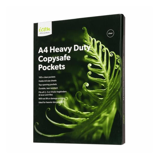 Icon Copysafe Pockets Heavy Duty A4 Pack of 100-Officecentre
