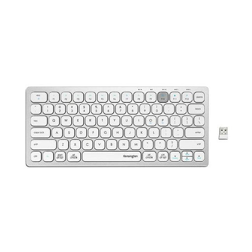 Kensington mutli device dual wireless keyboard silver-Officecentre