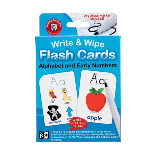 LCBF Write & Wipe Flashcards Alphabet W/Marker-Officecentre