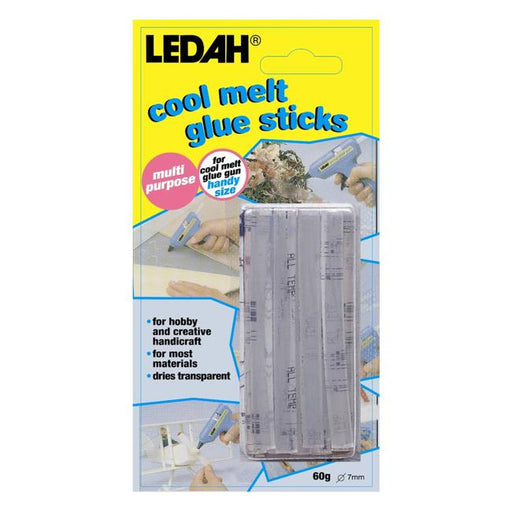 Ledah Cool-Melt Glue Sticks Clear 7mm-Officecentre
