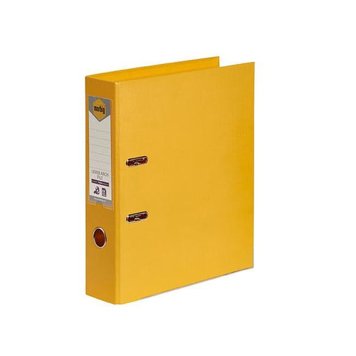Marbig lever arch file a4 pe yellow-Officecentre