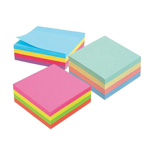 Marbig notes rainbow cube 75x75mm 320sht assort rainbo cube 75x75mm 320sht ass-Officecentre