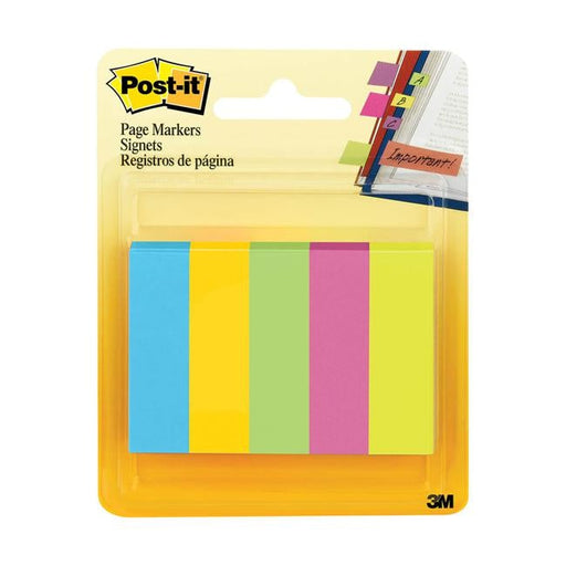 Post-it Page Markers 670-5AU 13x50mm Jaipur Pack of 5-Officecentre