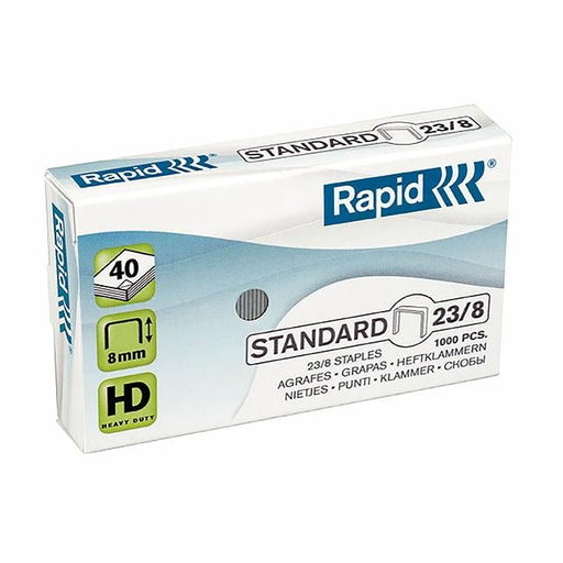 Rapid staples 23/8mm bx1000-Officecentre