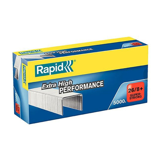 Rapid staples 26/8mm bx5000 s/strong-Officecentre
