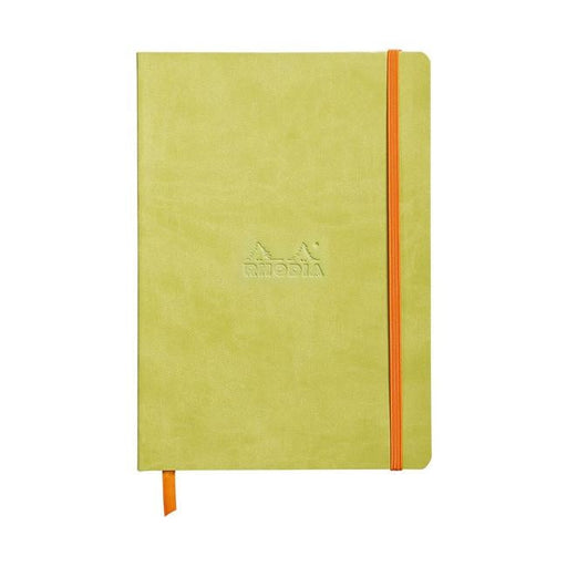 Rhodiarama Softcover Notebook A5 Lined Anise Green-Officecentre