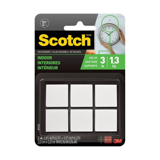 Scotch Fastener RF4720 Indoor 22mm x 22mm White Pk/6 Sets-Officecentre