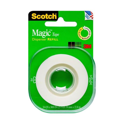 Scotch Magic Tape 205L Refill Roll 19mmx22.8m-Officecentre