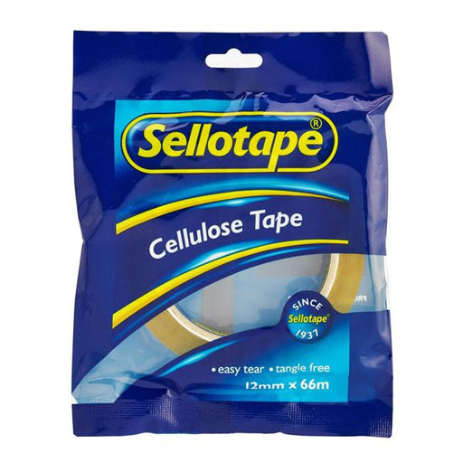Sellotape 1105 Cellulose Tape 12mmx66m-Officecentre