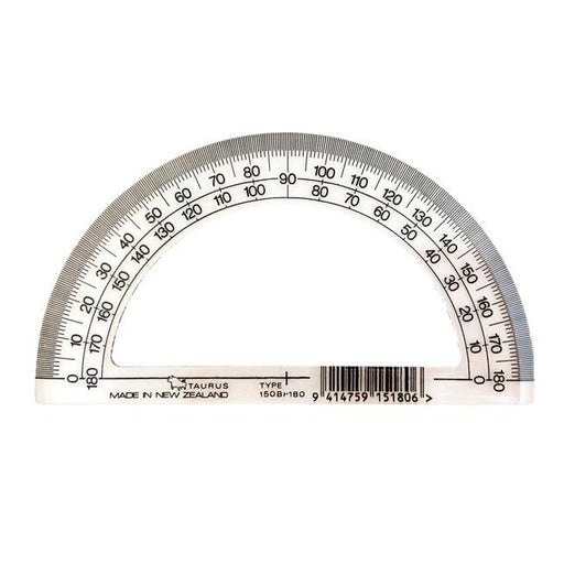 Taurus protractor 180 degrees 15cm wide-Officecentre