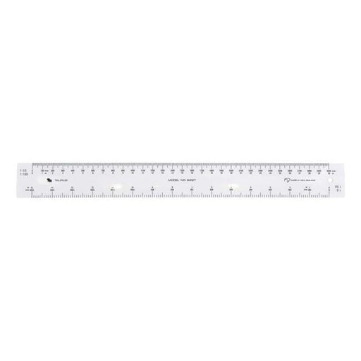 Taurus Ruler 300mm White Scale Rule-Officecentre