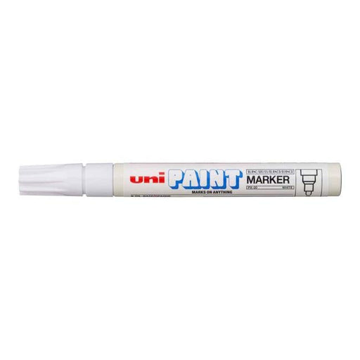 Uni Paint Marker 2.8mm Bullet Tip White PX-20-Officecentre