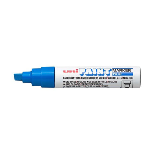 Uni Paint Marker 4.0-8.5mm Chisel Tip Blue PX-30-Officecentre
