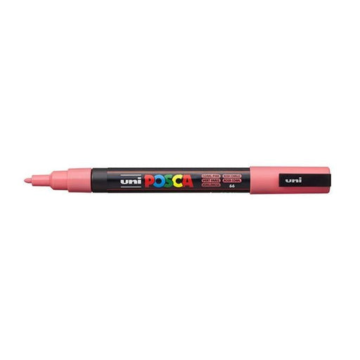 Uni Posca Marker 0.9-1.3mm Fine Coral Pink PC-3M-Officecentre