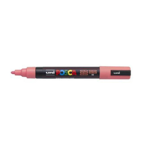 Uni Posca Marker 1.8-2.5mm Med Bullet Coral Pink PC-5M-Officecentre