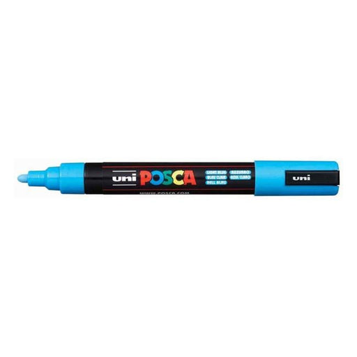 Uni Posca Marker 1.8-2.5mm Med Bullet Light Blue PC-5M-Officecentre