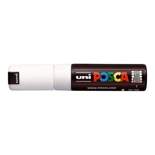 Uni Posca Marker 4.5-5.5mm Bold Bullet White PC-7M-Officecentre