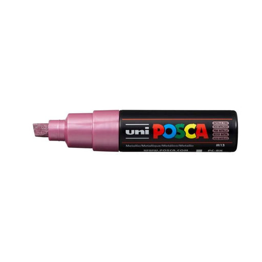 Uni Posca Marker 8.0mm Bold Chisel Metallic Pink PC-8K-Officecentre