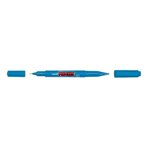 Uni Prockey Marker Dual Tip 0.4/0.9mm Light Blue PM-120-Officecentre