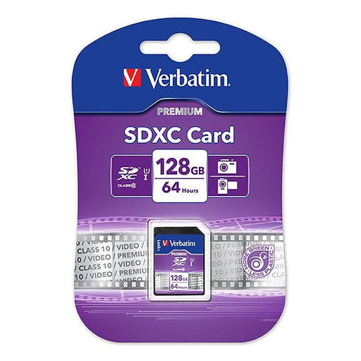 Verbatim sdxc card 128gb class 10-Officecentre