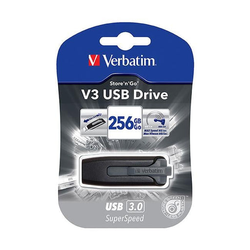 Verbatim usb 3.0 hard drive store and go 256gb grey-Officecentre
