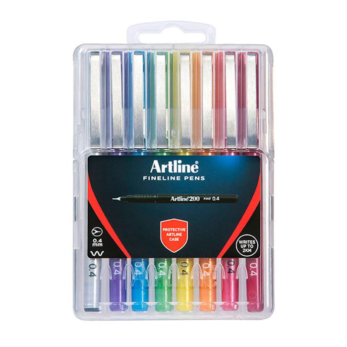 Artline 200 Fineliner Pen Assorted Wallet 8 Hc 1200748HC