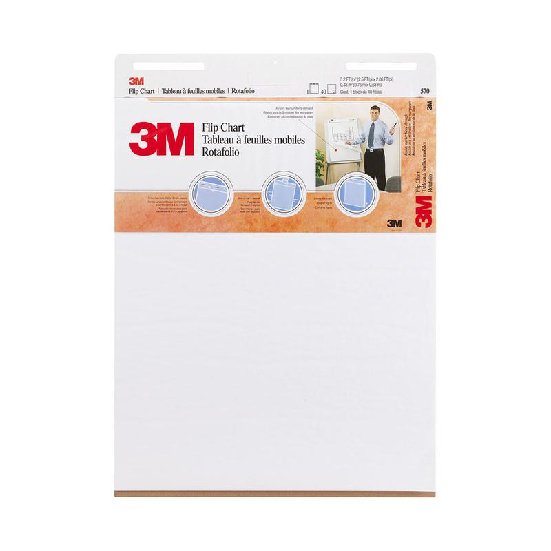 3M Flip Chart 570 White 635x762mm 10401_1