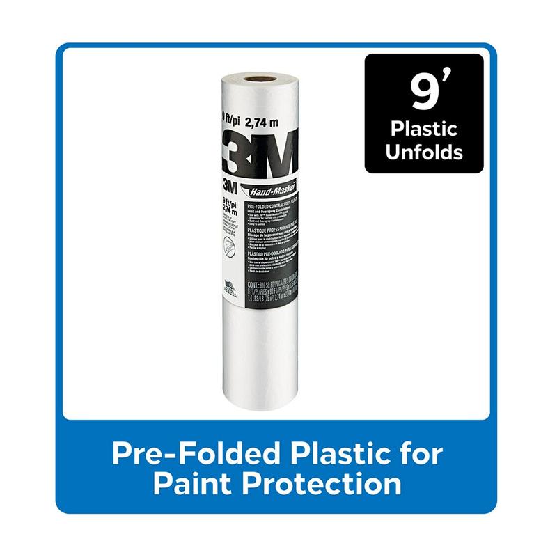 3M Hand-Masker Pre-folder Contractors Plastic CP9 2743mm x 27m 11230_2