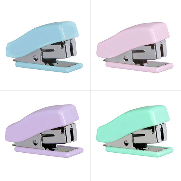 Marbig Mini Stapler W/Staples Pastel Asst 1 Piece