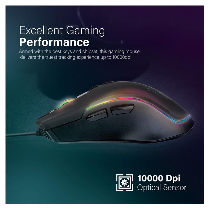 Vertux Gaming Highly Sensitive 7 Button Programmable Gaming Mouse.