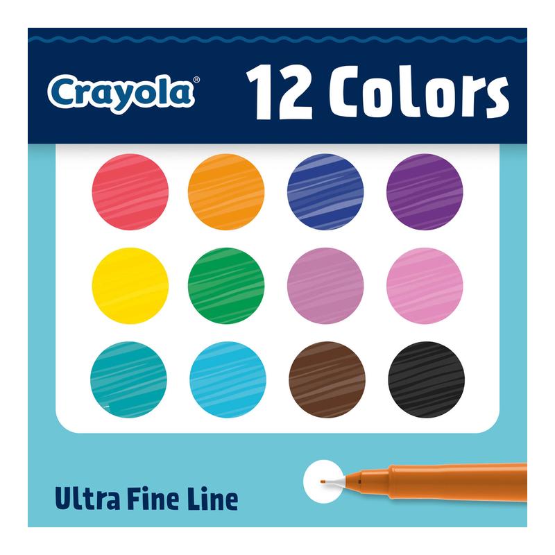 Acme Crayola Ultra Fine Point Markers 12Pk 1001972_3