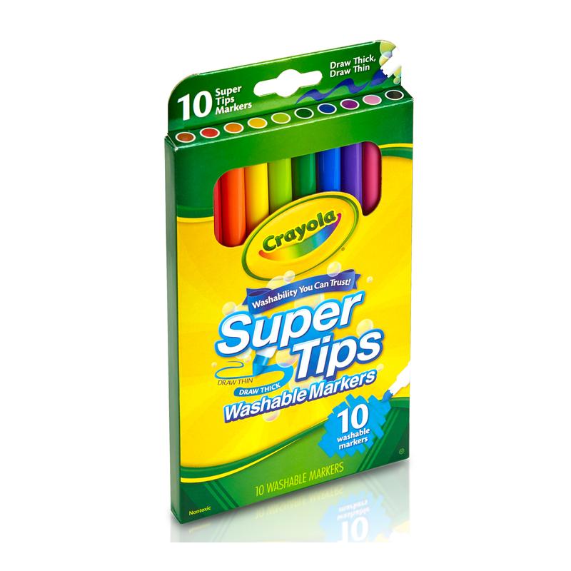 Acme Crayola Washable Super Tips Markers 10Pk 1001826_4
