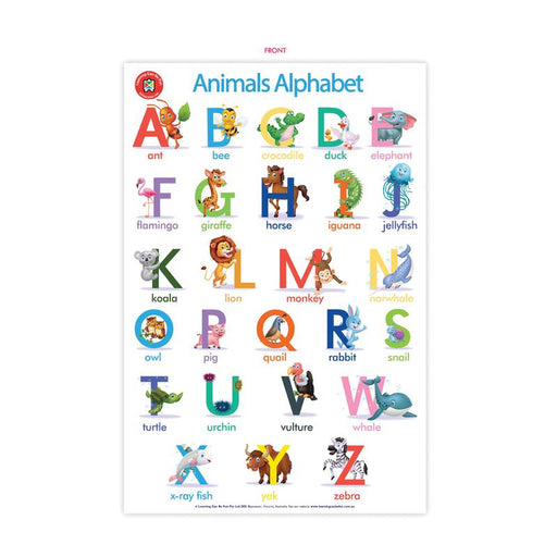 Acme LCBF Wall Chart The Alphabet of Animals Poster 228061_2