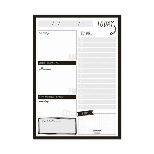 Acme Pukka Carpe Diem Daily Planner Pad Black 1000174_1