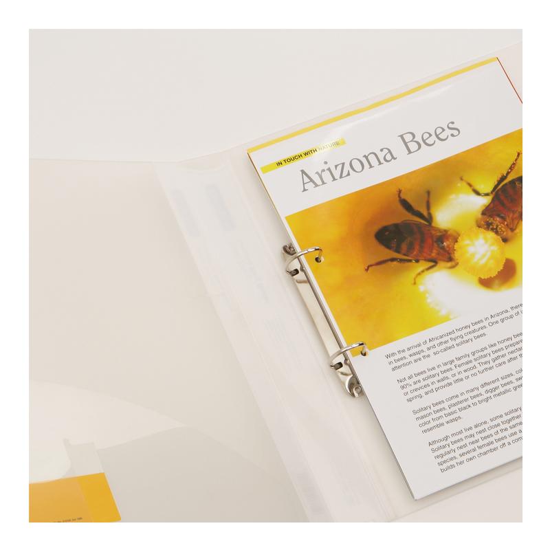 Acme Rapesco Ring Binder 2/25 A4 Clear 999020_5