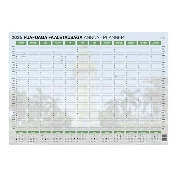 Acme Tuhi Wall Planner Double Sided A2 Unlaminated Samoan 2026 12447913_1