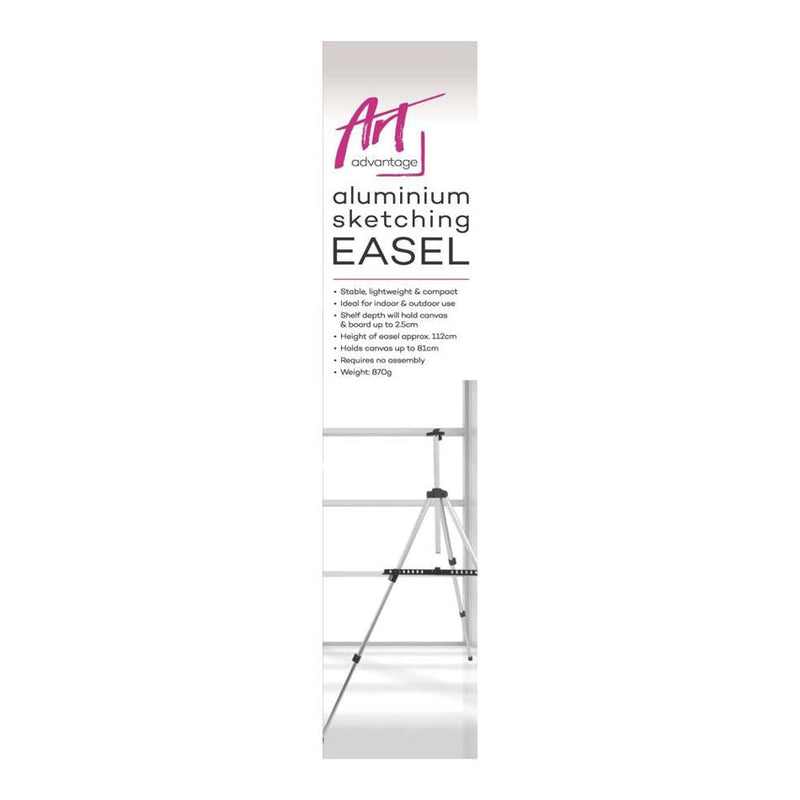 Art Advantage Aluminium Sketch Easel, 105cm x 85cm x 122cm_2
