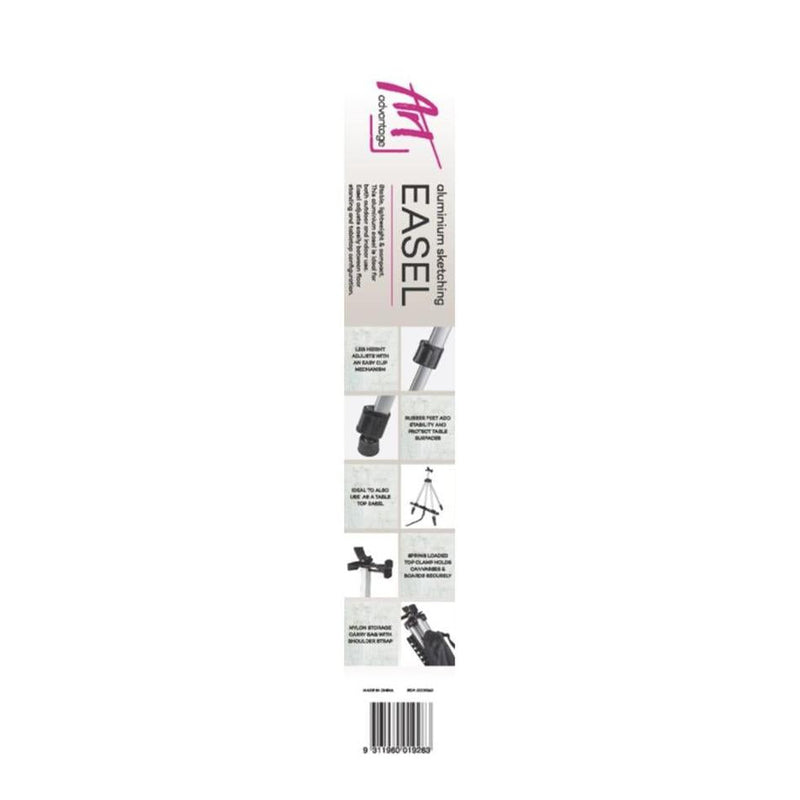 Art Advantage Aluminium Sketch Easel, 105cm x 85cm x 122cm_3